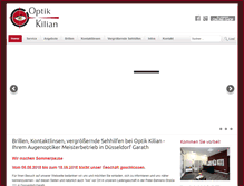 Tablet Screenshot of optik-kilian.de